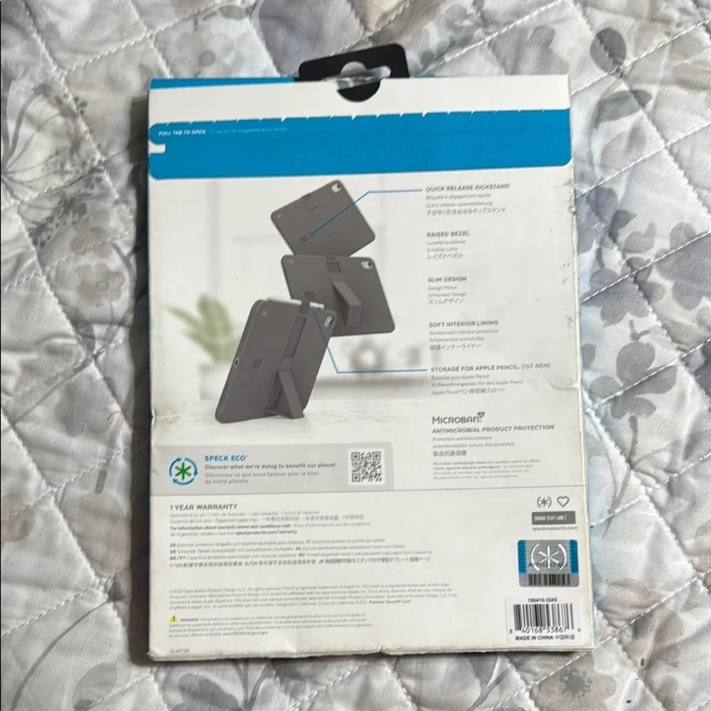 Speck Blue Tablet Case Minimalist Design Protective
